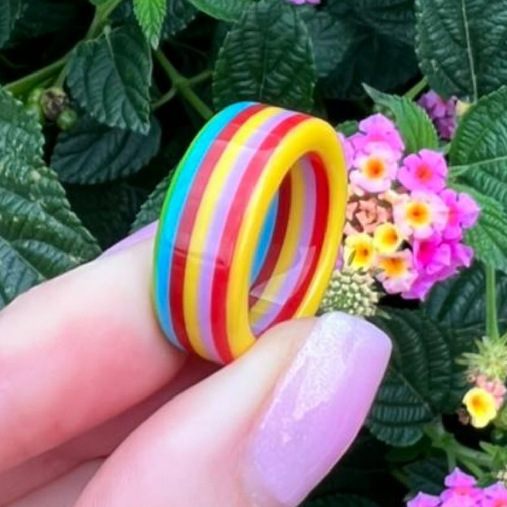 Korean style Acrylic ring - Picture 5 of 5